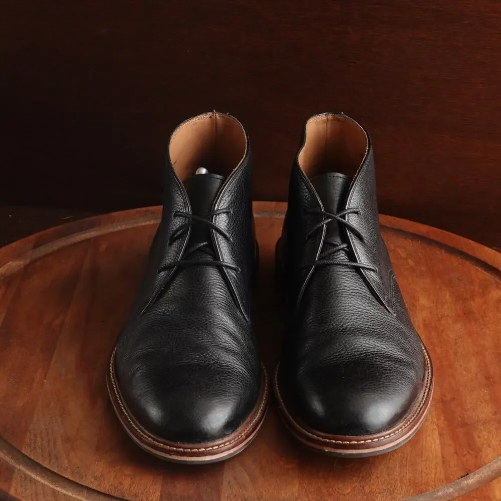 Cole Haan Boots Men SZ 11M BLK Barron Chukka Leather Ankle Comfort Modern C22940